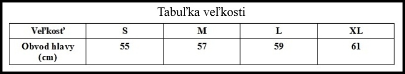 abulka velkosti klobuk